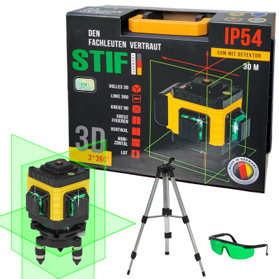 3D Лазерний рівень STIF BL-05 + Штатив у подарунок