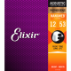 Струны для акустической гитары Elixir 16052 Nanoweb Phosphor Bronze Acoustic Light 12/53