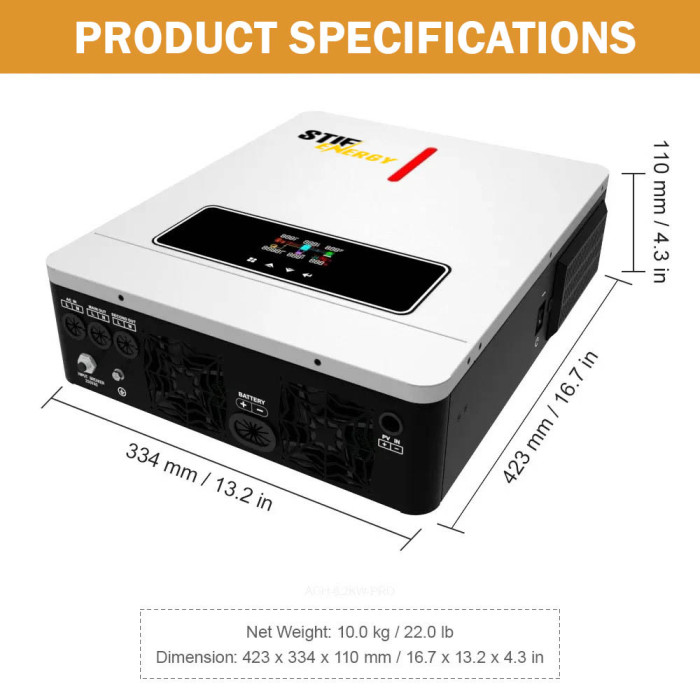 Гібридний інвертор Stif Energy 6.2KW 48В – енергонезалежність для дому, бізнесу та при блекаутах